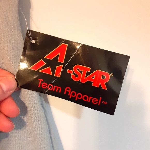 A STAR BASEBALL/SOFTBALL PANTS GREY BELT LOOP ELASTIC STRETCH ADULT LARGE  NWT. - Picture 4 of 12